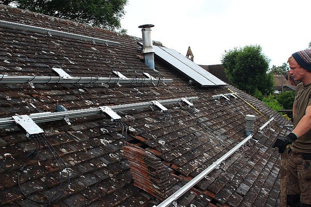 rooftop solar PV rack